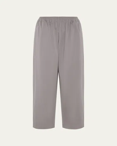 Eskandar Cotton Stretch Japanese Trousers In Gray