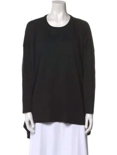 Pre-owned Eskandar Crew Neck Long Sleeve Sweatshirt In Black