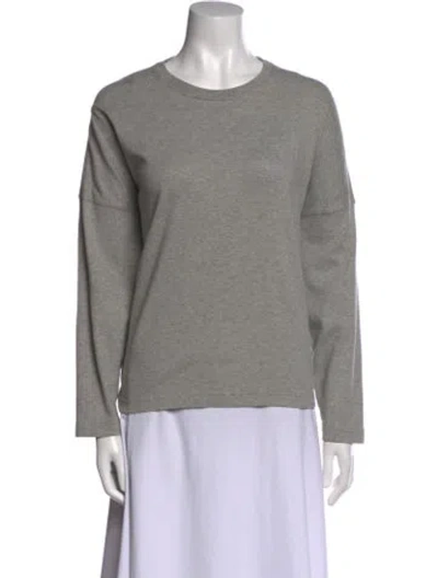 Pre-owned Eskandar Crew Neck Long Sleeve Sweatshirt In Gray