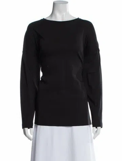 Pre-owned Eskandar Crew Neck Long Sleeve Top In Gray