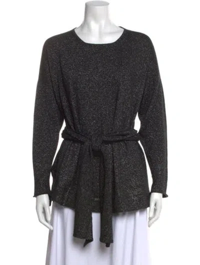Pre-owned Eskandar Crew Neck Long Sleeve Tunic In Black