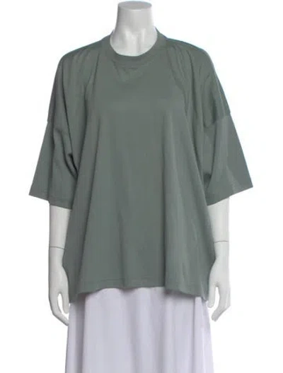 Pre-owned Eskandar Crew Neck Short Sleeve T-shirt In Green