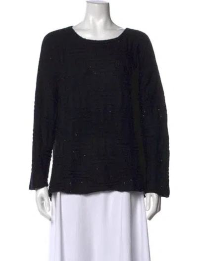 Pre-owned Eskandar Crew Neck Sweater In Black