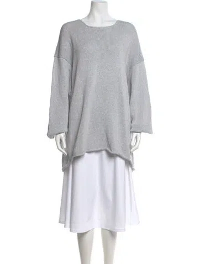 Pre-owned Eskandar Crew Neck Sweater In Blue