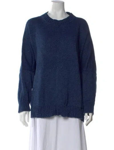 Pre-owned Eskandar Crew Neck Sweater In Blue
