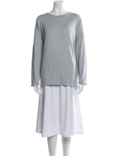 Pre-owned Eskandar Crew Neck Sweater In Blue