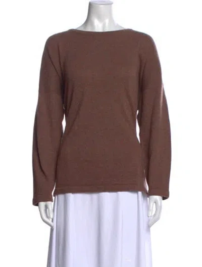 Pre-owned Eskandar Crew Neck Sweater In Brown