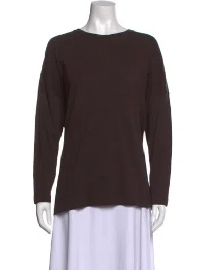 Pre-owned Eskandar Crew Neck Sweater In Brown
