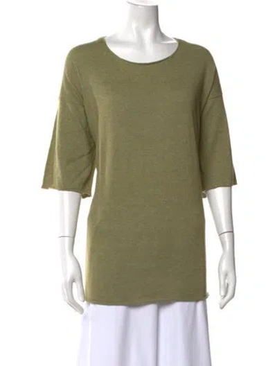 Pre-owned Eskandar Crew Neck Sweater In Green