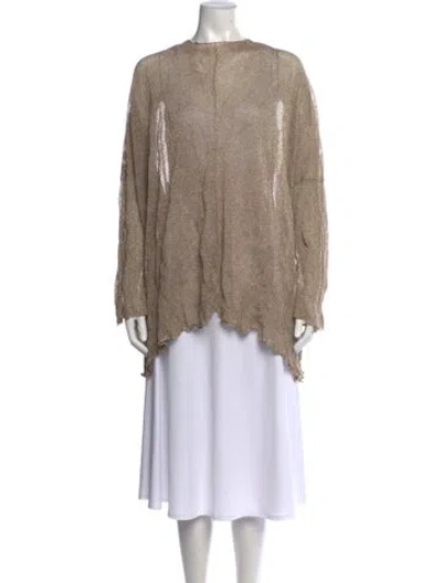Pre-owned Eskandar Crew Neck Sweater In Neutrals