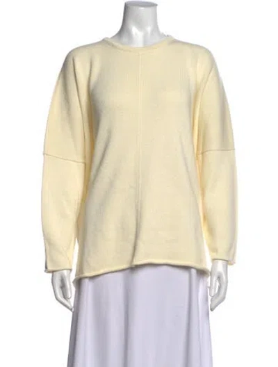 Pre-owned Eskandar Crew Neck Sweater In Neutrals/yellow