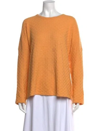 Pre-owned Eskandar Crew Neck Sweater In Orange
