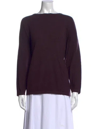 Pre-owned Eskandar Crew Neck Sweater In Purple