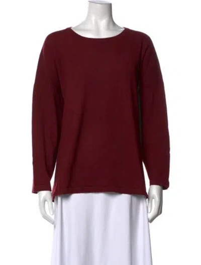 Pre-owned Eskandar Crew Neck Sweater In Red