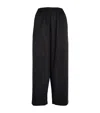 Eskandar Cropped Japanese Trousers In Black