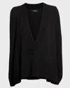 Eskandar Deep-v Cashmere Vest In Black