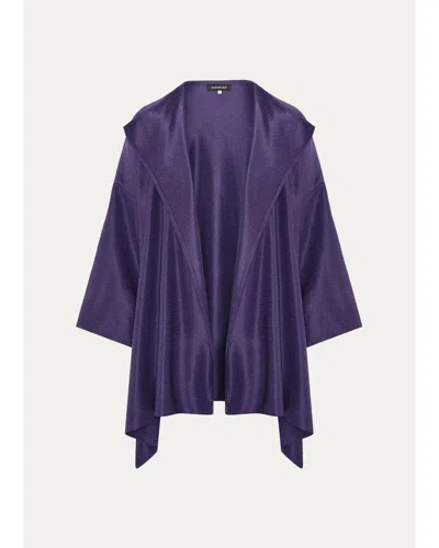 Eskandar Dps Jacket Coat - Long Plus Length In Purple