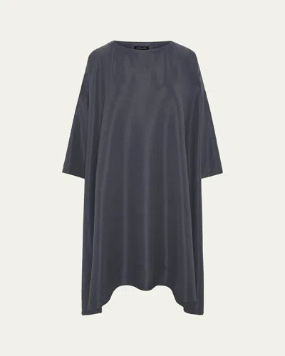 Eskandar Dps Scoop Neck Dress In Gray