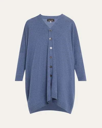 ESKANDAR EXTRA WIDE V-NECK CASHMERE CARDIGAN