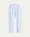 Eskandar Japanese Linen Trousers In Blue