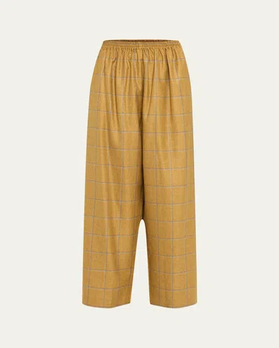 Eskandar Japanese Trousers In Chamomile
