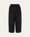 Eskandar Japanese Wide-leg Trousers In Black