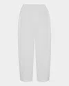 Eskandar Linen Japanese Trousers In White