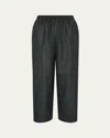Eskandar Japanese Wool Plaid Trousers In Gray