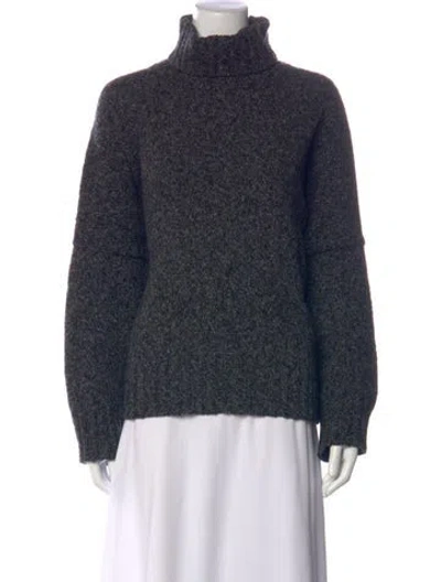 Pre-owned Eskandar Lambswool Turtleneck Sweater In Blue