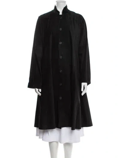 Pre-owned Eskandar Leather Coat In Black