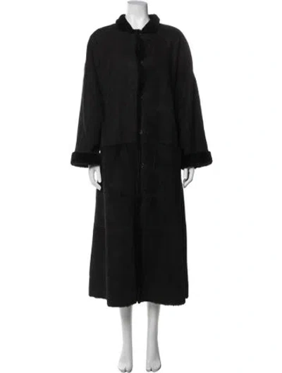 Pre-owned Eskandar Leather Coat In Black