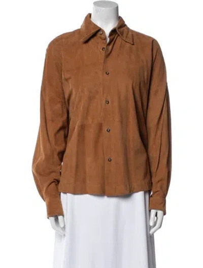 Pre-owned Eskandar Leather Jacket In Brown