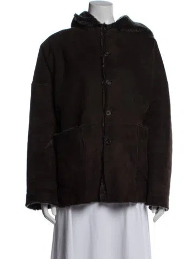 Pre-owned Eskandar Leather Jacket In Brown
