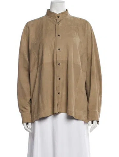 Pre-owned Eskandar Leather Jacket In Neutral