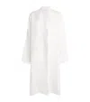 Eskandar Linen Bakhtiari Coat In White