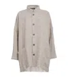 Eskandar Linen-blend Mandarin Jacket