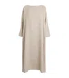 Eskandar Linen-blend Maxi Dress In Neutral
