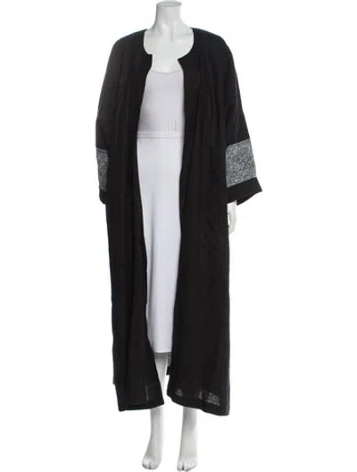 Pre-owned Eskandar Linen Cape In Gray