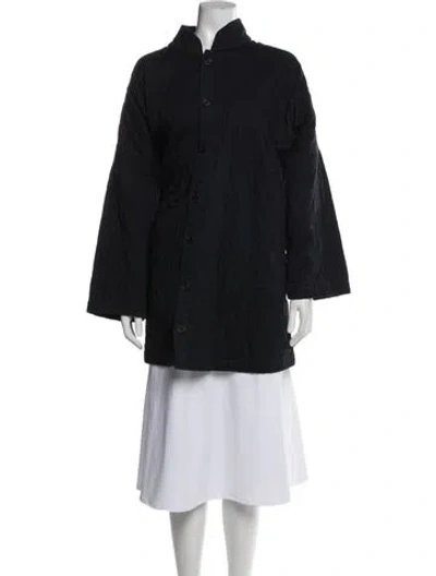 Pre-owned Eskandar Linen Coat In Blue