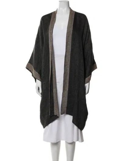 Pre-owned Eskandar Linen Coat In Grey