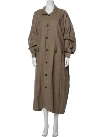 Pre-owned Eskandar Linen Coat W/ Tags In Brown