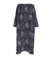 Shop Eskandar Linen-cotton Embroidered Midi Dress