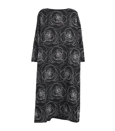 Eskandar Linen-cotton Embroidered Midi Dress In Black