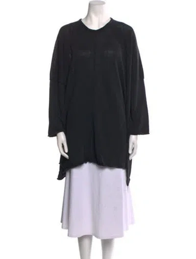 Pre-owned Eskandar Linen Crew Neck Sweater In Black