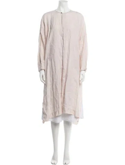 Pre-owned Eskandar Linen Crew Neck Tunic In Pink