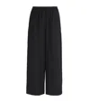Eskandar Linen Flared Trousers In Black