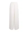 Eskandar Linen Flared Trousers In White