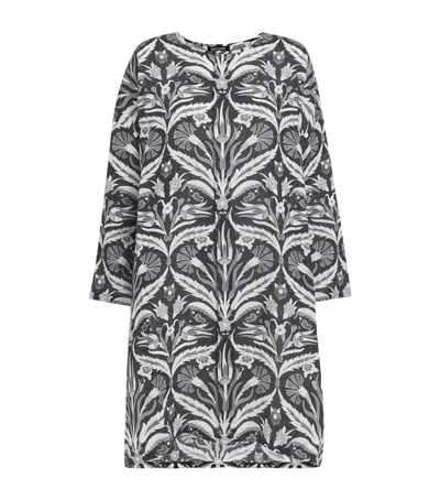 Eskandar Linen Floral Longline Shirt