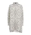 Eskandar Linen Floral Longline Shirt