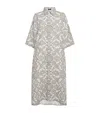 Eskandar Linen Floral Midi Dress